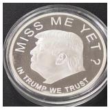 DONALD TRUMP 1oz .999 SILVER ROUND  (350 BM)