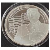 DONALD TRUMP 1oz .999 SILVER ROUND  (350 FI)