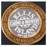 .999 FINE SILVER GAMING TOKEN (551 B49)