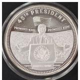 DONALD TRUMP 1oz .999 SILVER ROUND  (350 FJ)