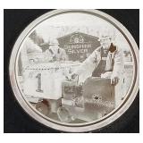 1oz .999 FINE SILVER COIN (815 AM)