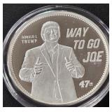 DONALD TRUMP 1oz .999 SILVER ROUND  (350 CZ)