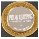 FOUR QUEENS .999 SILVER TOKEN (551 C