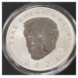 DONALD TRUMP 1oz .999 SILVER ROUND  (350 FZ)