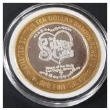 .999 FINE SILVER GAMING TOKEN (551 A48)