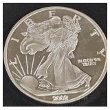 1oz .999 FINE SILVER COIN (814 K)