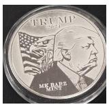 DONALD TRUMP 1oz .999 SILVER ROUND  (350 FH)
