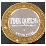 FOUR QUEENS .999 SILVER TOKEN (551 C40)