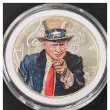 DONALD TRUMP 1oz .999 SILVER ROUND  (350 GZ)