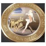 FOUR QUEENS .999 SILVER GAMING TOKEN (658 AG)