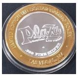PLAZA - .999 FINE SILVER GAMING TOKEN (551 B42)