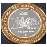 PLAZA - .999 FINE SILVER GAMING TOKEN (551 B41)