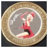FOUR QUEENS $10 GAMING TOKEN (658 C)