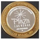 PLAZA - .999 FINE SILVER GAMING TOKEN (551 B21)