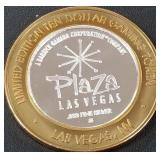 PLAZA - .999 FINE SILVER GAMING TOKEN (551 B22)
