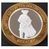 PALMS - .999 FINE SILVER GAMING TOKEN (551 A42)