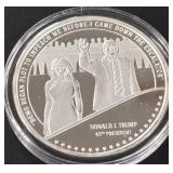 DONALD TRUMP 1oz .999 SILVER ROUND  (350 EP)