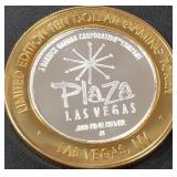PLAZA - .999 FINE SILVER GAMING TOKEN (551 B24)
