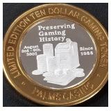 PALMS - .999 FINE SILVER GAMING TOKEN (551 A10)