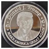 DONALD TRUMP 1oz .999 SILVER ROUND  (350 U)