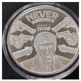 DONALD TRUMP 1oz .999 SILVER ROUND  (350 DS)