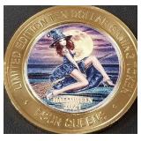 FOUR QUEENS .999 SILVER GAMING TOKEN (658 AK)