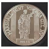 1oz 999 FINE SILVER COIN (881 G)