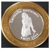 PALMS - .999 FINE SILVER GAMING TOKEN (551 A22)