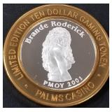 PALMS - .999 FINE SILVER GAMING TOKEN (551 A28)