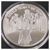 DONALD TRUMP 1oz .999 SILVER ROUND  (350 EW)