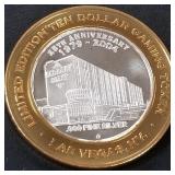 .999 FINE SILVER GAMING TOKEN (551 A73)