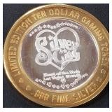 .999 FINE SILVER GAMING TOKEN (551 A49)