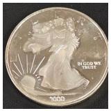 1oz .999 FINE SILVER COIN (814 Q)