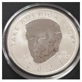 DONALD TRUMP 1oz .999 SILVER ROUND  (350 EB)