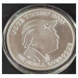 DONALD TRUMP 1oz .999 SILVER ROUND  (350 AD)