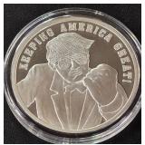DONALD TRUMP 1oz .999 SILVER ROUND  (350 AU)