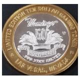 FLAMINGO - .999 FINE SILVER GAMING TOKEN (551 B14)