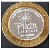 PLAZA - .999 FINE SILVER GAMING TOKEN (551 B23)
