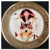 FOUR QUEENS $10 GAMING TOKEN (658 K)