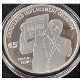 DONALD TRUMP 1oz .999 SILVER ROUND  (350 EN)
