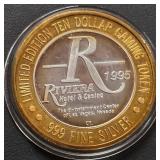 LIMITED EDITION $10 .999 SILVER TOKEN (551 B90)