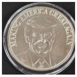 DONALD TRUMP 1oz .999 SILVER ROUND  (350 GG)