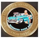 FOUR QUEENS .999 SILVER GAMING TOKEN (658 AJ)