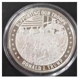 DONALD TRUMP 1oz .999 SILVER ROUND  (350 ED)
