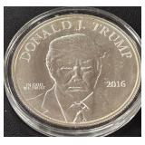 DONALD TRUMP 1oz .999 SILVER ROUND  (350 BE)
