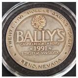 1oz .999 FINE SILVER COIN (876 E)