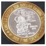 SILVER CITY .999 FINE SILVER GAMING TOKEN (551 A70