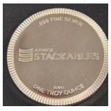 1oz .999 FINE SILVER COIN (814 B)