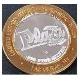 PLAZA - .999 FINE SILVER GAMING TOKEN (551 B32)