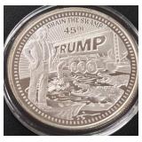 DONALD TRUMP 1oz .999 SILVER ROUND  (350 DB)